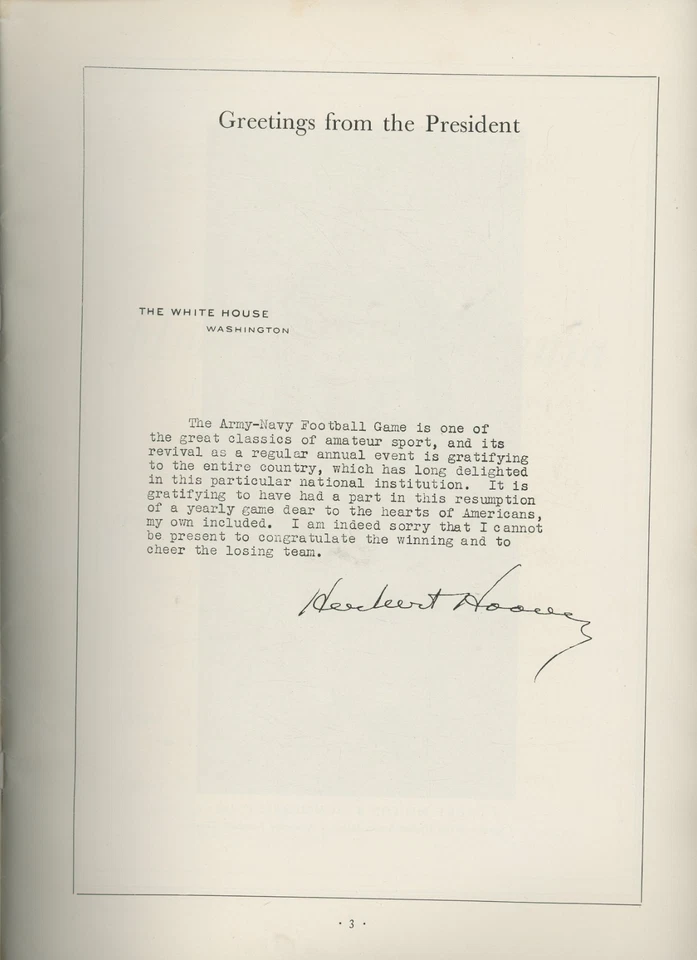 November 11th,1932 Army vs Navy Game Program and Ticket Stub Armistice Day - Image 4 of 4