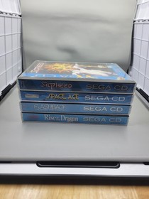 Bundle Lot Of 4 Sega Cd CIB Games(Space Ace, Flashback, Etc) All Have Reg Cards 