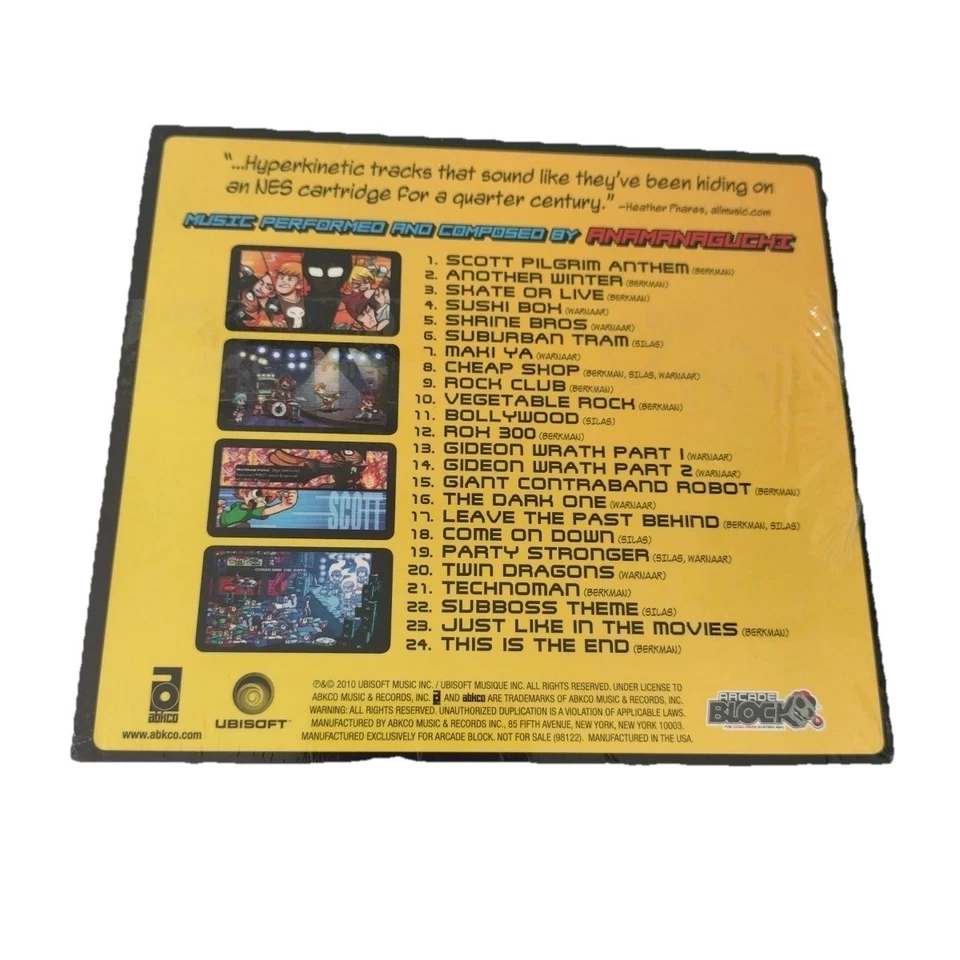 Scott Pilgrim Vs The World CD Soundtrack Original Videogame Rare USA Limited Edn - Image 2 of 4