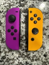 Official Nintendo Switch / OLED Joy-Con - Neon Orange and Purple Joy Con HAC-016