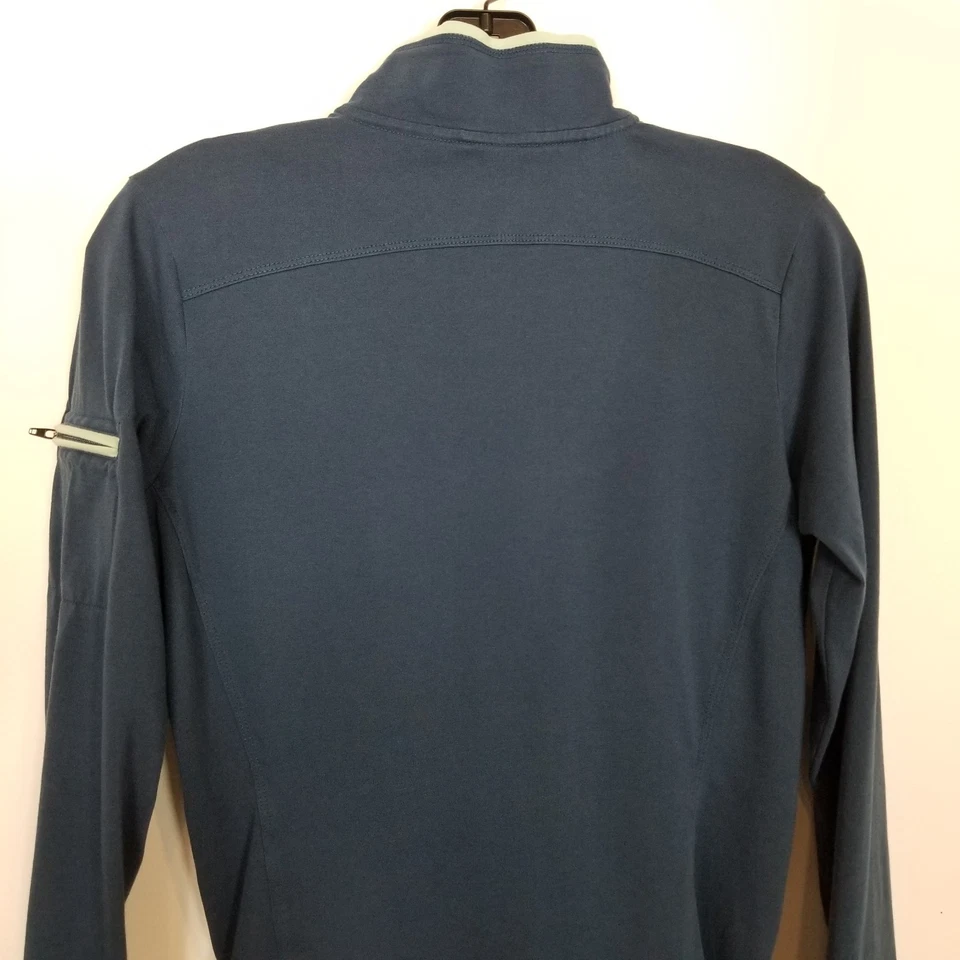 Top Horny Toad Mujer Atletismo Senderismo Cuello Simulado 1/4 Cremallera Talla S Azul Correr al Aire Libre Foto 4 de 4