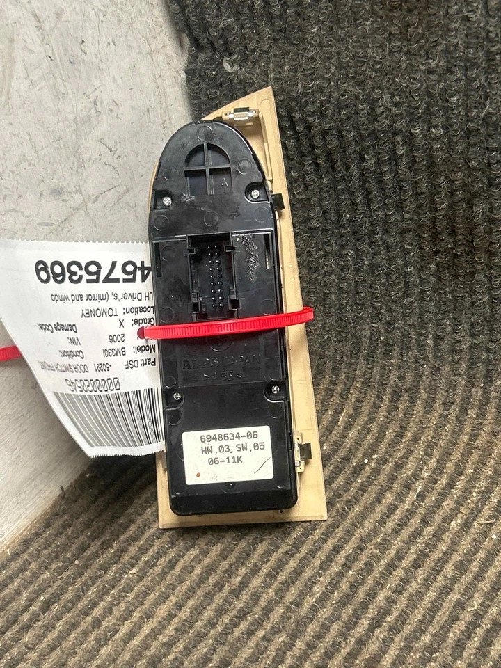 Fits 2006 BMW 330i Left Door Switch Front OEM:61319132135 - Изображение 4 из 4