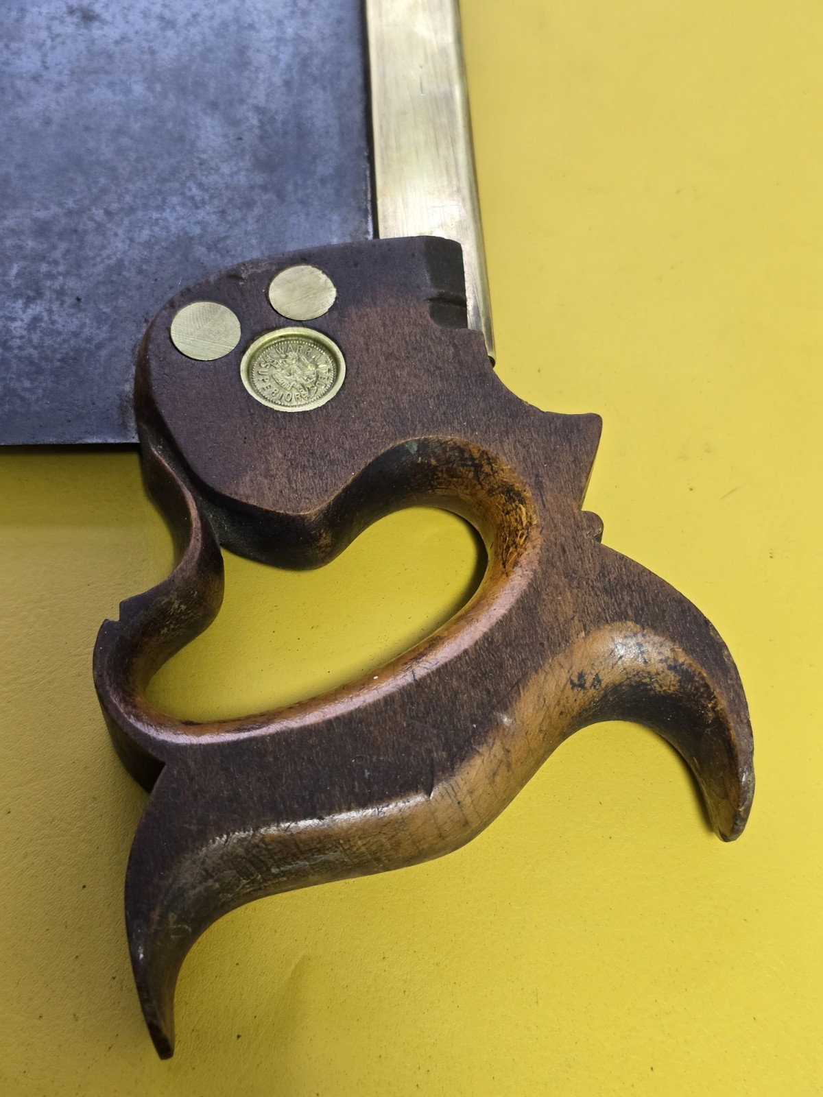 SUPERB ENGLISH BRASS BACK TENON SAW BY I SORBY SHEFFIELD VINTAGE ENGLISH SAW