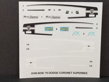 1970 Dodge Coronet Super Bee Decal Sheet From Amt Mpc 125 Model Kit 70 Decals 1970 Dodge Coronet Super Bee Decal Sheet From Amt Mpc 125 Model Kit 70 Decals