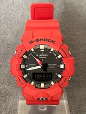 G-SHOCK GA-800-4AJF Digital Red 20BAR Waterproof Used G1205