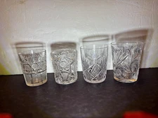 American Brilliant , ABP - FOUR "ORPHAN" UNMATCHED TUMBLERS, lot