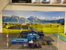Spedition Kühne & Nagel Logistikhalle, Büro + Tankstelle + LKW`s in Vitrine