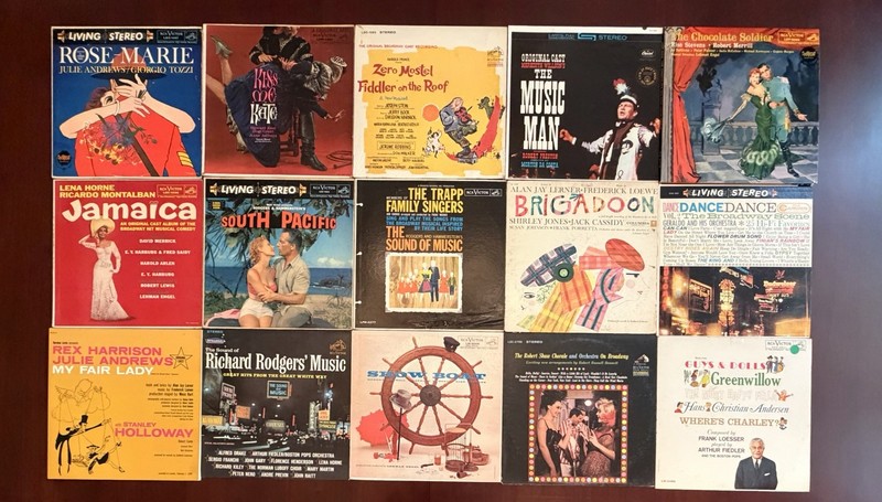 15 Broadway Cast LP Lot Julie Andrews RCA Living Stereo Fiddler VG+/EX Vinyl