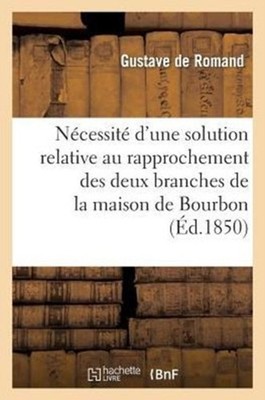 DE ROMAND-G - Ncessit d'une solution relative au rapprochement des d - X555z