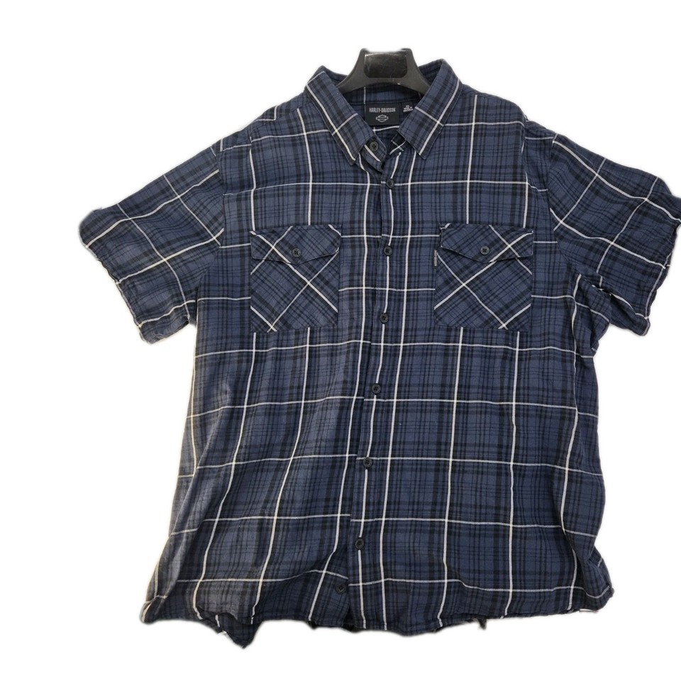 Harley Davidson Men’s 3 XL Motorcycle Riding Dress Up Button Down Shirt ...