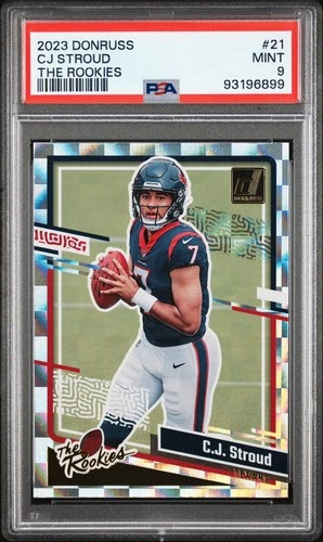 C.J. Stroud RC Psa 10 - 2023 Panini Donruss - The Rookies - Refractor SP Texans