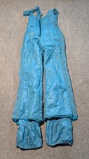 Vintage Obermeyer Overalls Womens M/12 Blue Snow Ski Bib Suspenders 1970s