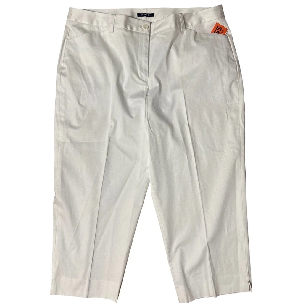 Jones New York Stretch White Capris