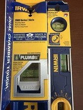 Irwin Level Pair 24” 1794105 Heavy Duty 1500 Series 12” 1794155 Torpedo 150