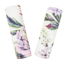 Car Seat Strap Pads for Baby Kids, Ultra Soft Carseat Straps Purple Floral