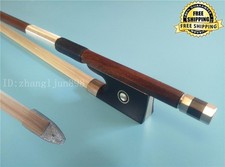 Silver Pernambuco Violin Bow with Crafted Silver Tip  4/4  AAA Mongolian HorseHair