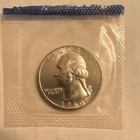1960 Washington Quarter Silver 0.9 U.S. Mint Uncirculated 25C in Mint Packaging