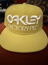 Oakley New Era 9FIFTY Snapback Hat Yellow Embroidered Logo Surf Skate Golf