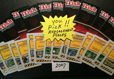 Risk Transformers 2007 Card Replacements YOU PICK Cybertron Battle Edition NOS