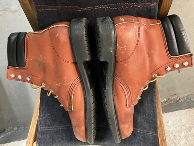 Vintage 90s Red Wing Ansi Work Boots Steel Toe ANSI Z41 PT