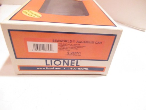 LIONEL 26853 SEA WORLD MOTORIZED OPERATING AQUARIUM CAR- NEW - 0/027 - B17 - Picture 4 of 4