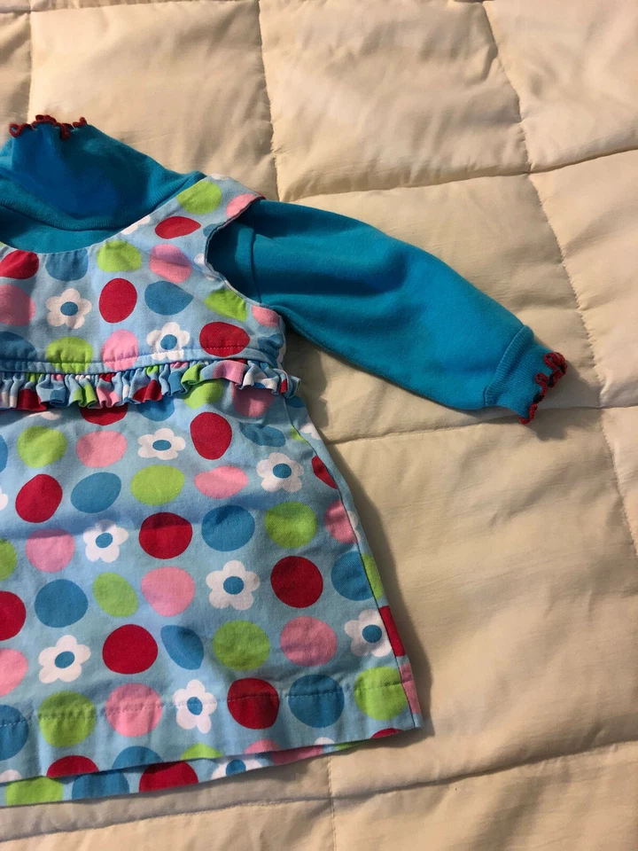 ДЕТСКИЙ НАРЯД ДЛЯ МАЛЫШЕЙ CHEZ AMI PATSY AIKEN СИНИЙ ГОРОШЕК РАЗМЕР 12 М - Изображение 2 из 4