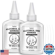 White Alcohol Ink for Epoxy Resin - 4 Ounce White Color Alcohol-Based Resin I