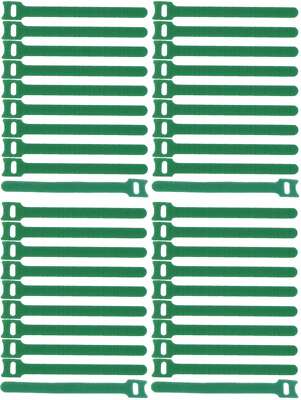 40 Hook and Loop Cable Ties 150mm x 22mm Green Reusable Hook and Loop Cable Hook and Loop Tape