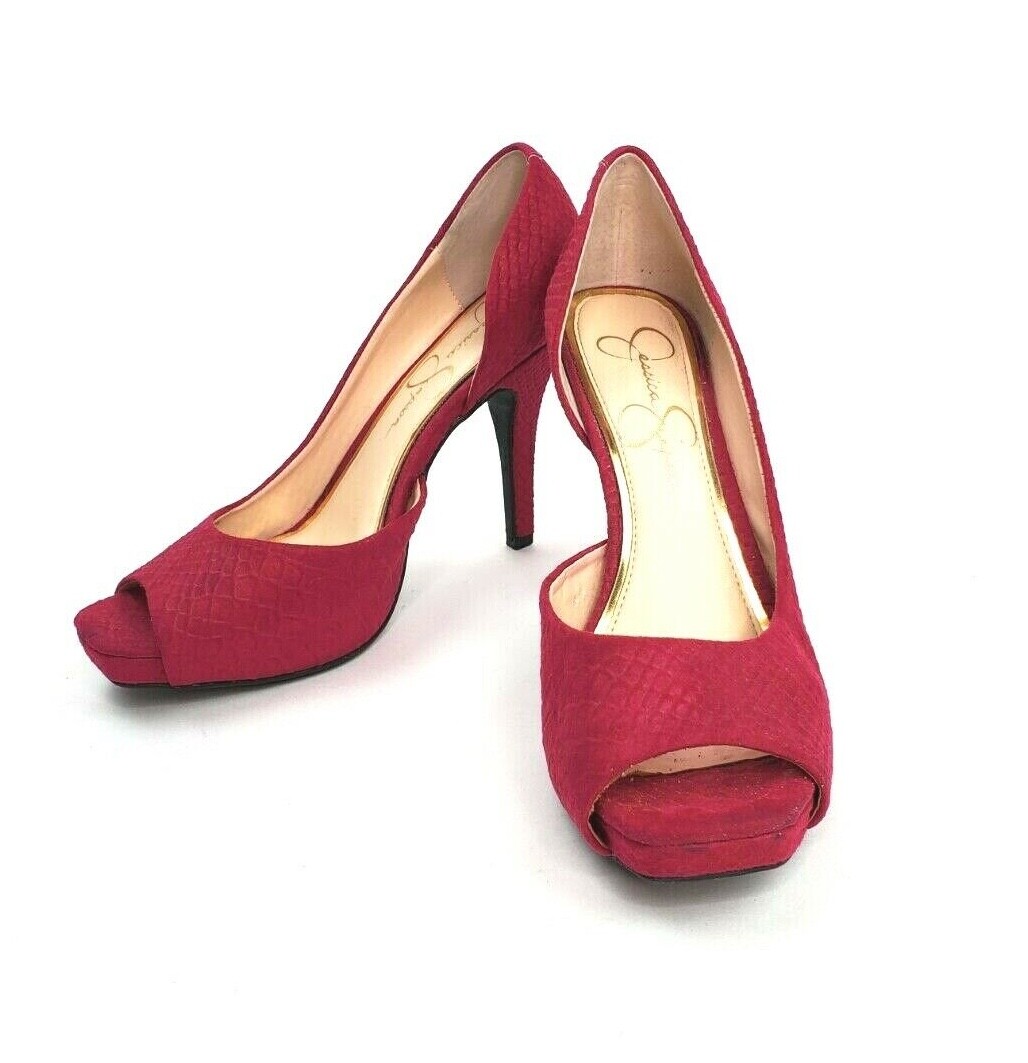 Jessica Simpson Shoes Hot Pink Heels Snake Size 8 Jessica Simpson Shoes Hot Pink Heels Snake Size 8
