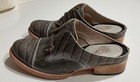 Freebird Womens Malena Western Gray Leather Stacked Block Heel Slip On Mules 7 — photo 2