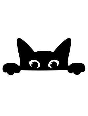 4'' PEEKING KATZE VINYL AUFKLEBER FÜR AUTO, WAND, FENSTER, NIEDLICHES KÄTZCHEN, TIER, PFOTEN