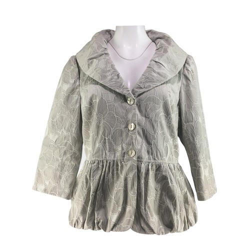 UNDERCOVER Other J Floral Embellished Jacket 2 Cotton Gray