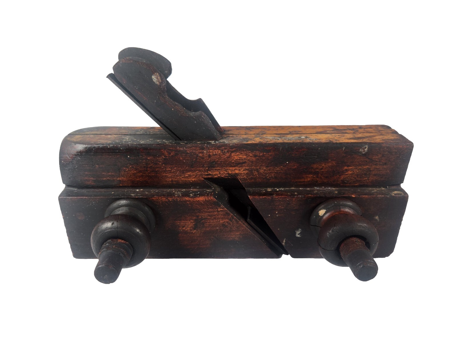 Antique D.M. Frazier Wood Hand Plane Old Woodworking Carpenter Shaping