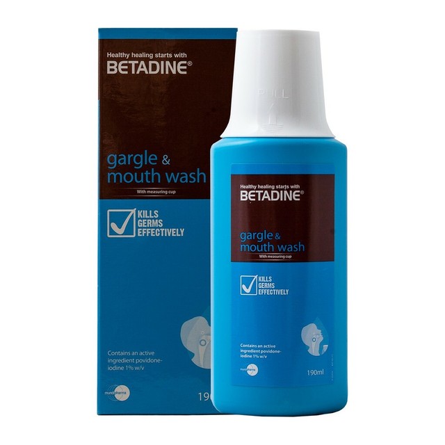 190mL Betadine Gargle & Mouth Wash For Mouth Ulcer & Sore Throat eBay