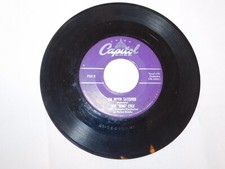 Nat "King" Cole 45 Record Capitol Records Because You're Mine / I'm Never Satisf