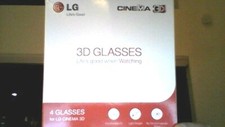 LG 3D GLASSES  AG-F310  4 PAIRS / FOR CINEMIA /LIGHT WEIGHT / COMFORIABLE