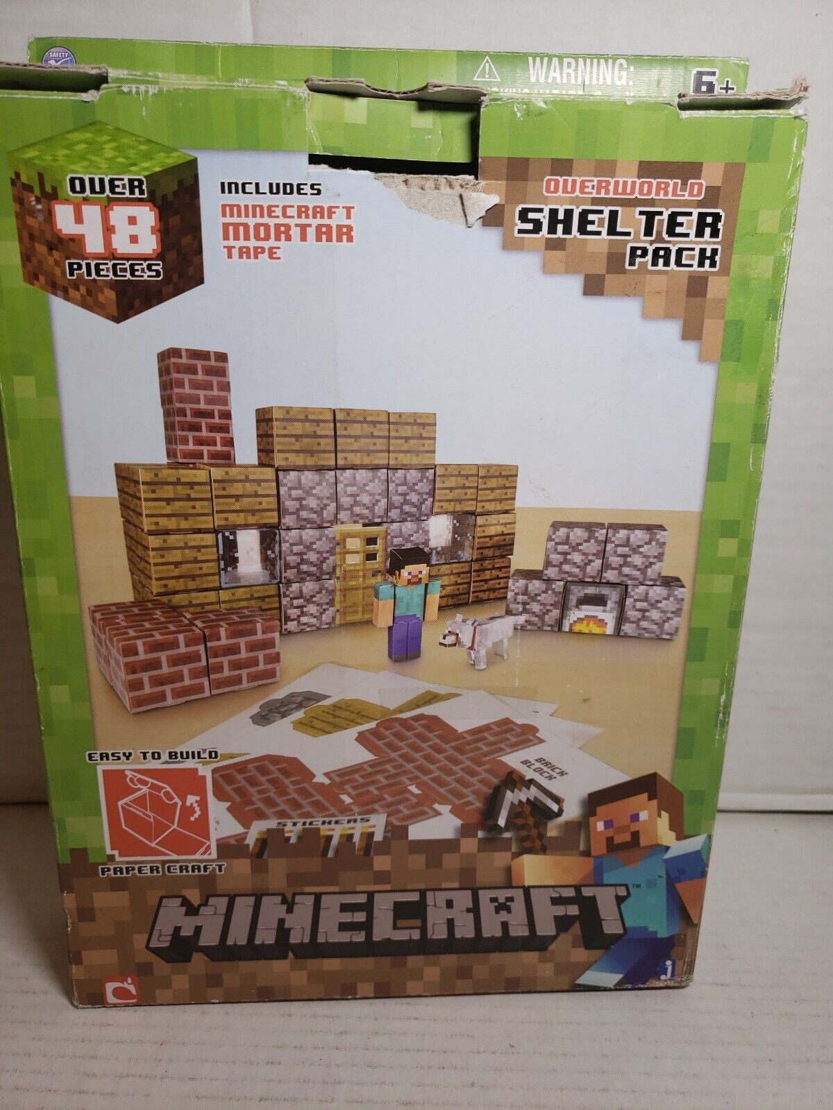 MINECRAFT OVERWORLD UTILITY PACK Easy To Build Paper Craft Kit 30