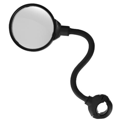 Rétroviseur Gauche Pour Vélo DOKIO - Avec Catadioptre - Tige 8mm, Collier De Serrage 22.2mm