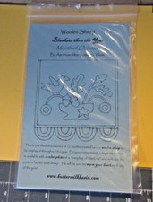 NIP/Vtg Woolen Sheep Blankets thru the Year~OCTOBER-Bird-Acorns~Buttermilk Basin