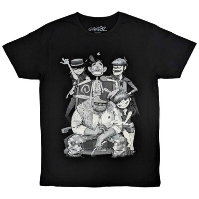 Gorillaz 'George Spray' (Schwarz) T-Shirt - NEU & OFFIZIELL!