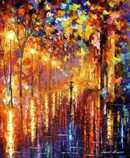 Dreaming Rain : Leonid Afremov : Archival Quality Art Print