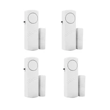4 Home Safety Burglar Alarm Wireless System Security Device Door Window Sensor