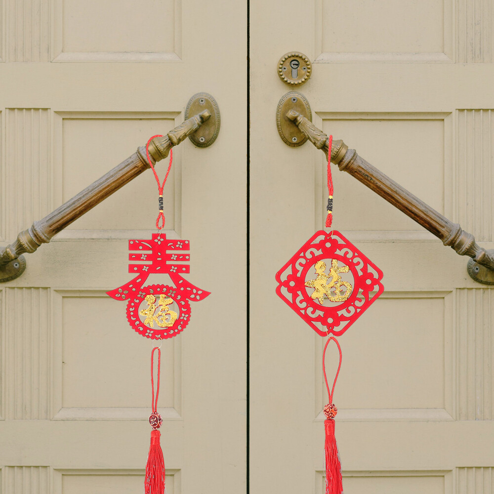 48 Pcs Creative Pendant New Years Eve Decorations Souvenirs Door