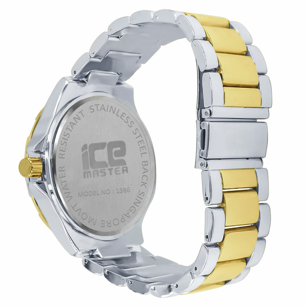 Montre Homme Jojino Joe Rodeo Classique 2 Tons - Cadran 45mm, Boîtier Plaqué Or, Bracelet Métal - Quartz - Neuf Avec étiquette