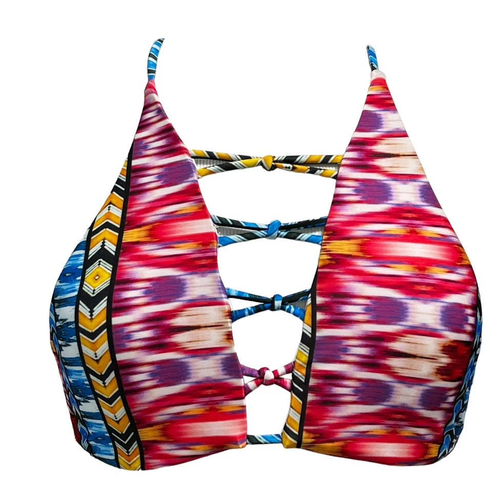 NWT Raisins Newport High Neck Bra Bikini Swim Top Medium Jrs Around the World M - Image 4 of 4