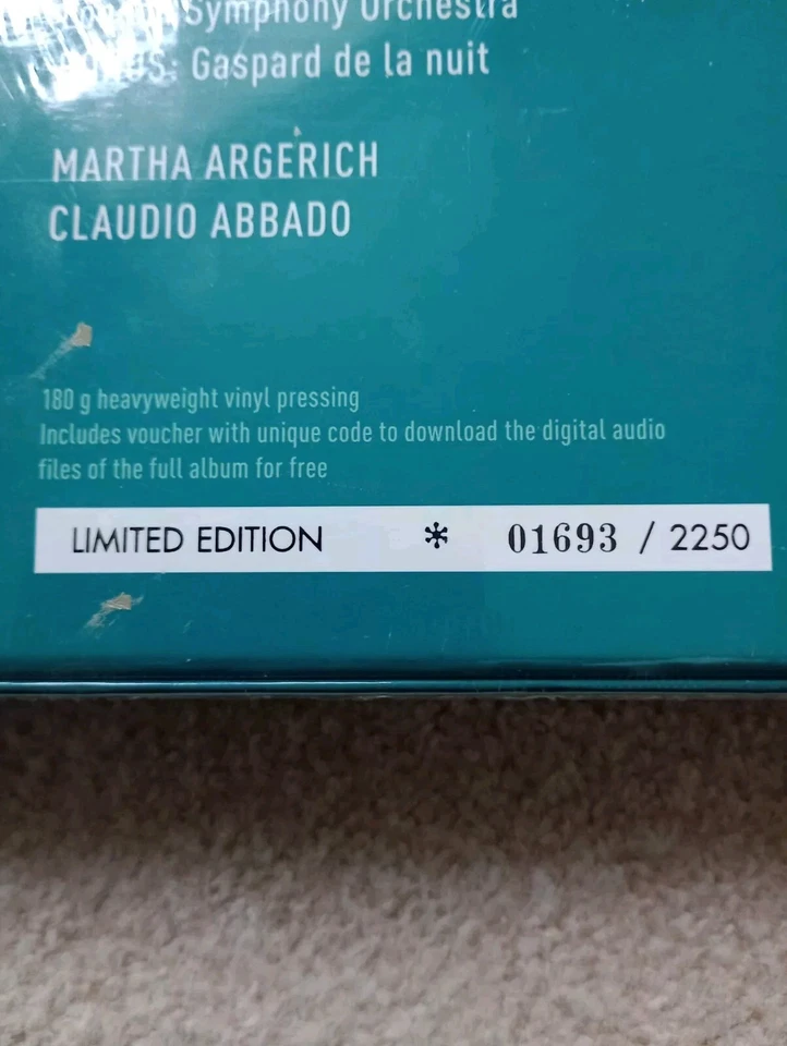 MARTHA ARGERICH & CLAUDIO ABBADO Complete Concerto Recordings 180 gram NEW 6 LP  - Image 3 of 4