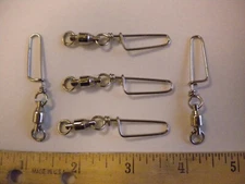 Coastlock Ball Bearing Swivel and Snap Swivels Lot of 6 (Size #8)