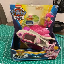 NIP. Skye Paw Patrol Mighty pups Charged Up Skye Deluxe Vehicle Paw Patrol Plane
