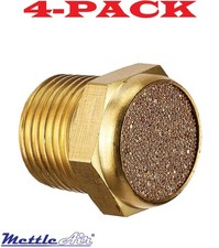 4-PACK! 1/4" NPT Sintered Bronze Breather Vent BBV-N02 MettleAir BBVN02 NEW!