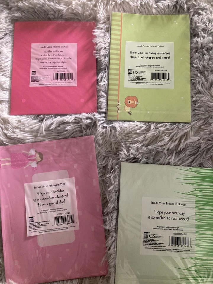 3 Dimensional Children’s Birthday Cards SEALED NEW Set Of 7 Boys And Girls - Image 3 of 4